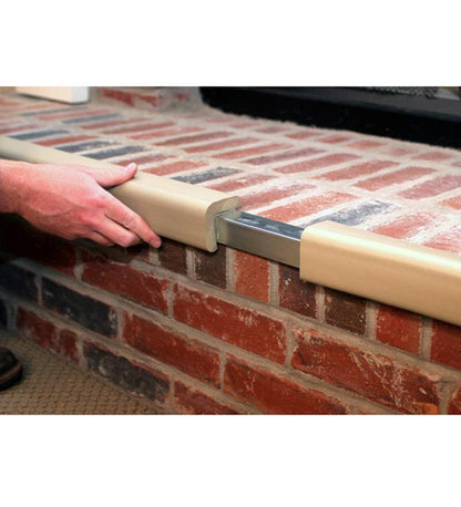 Plow & Hearth Fireplace Cleaning & Maintenance Fireplace & Hearth Flame-Resistant Metal Backed Hearth Guard - Black