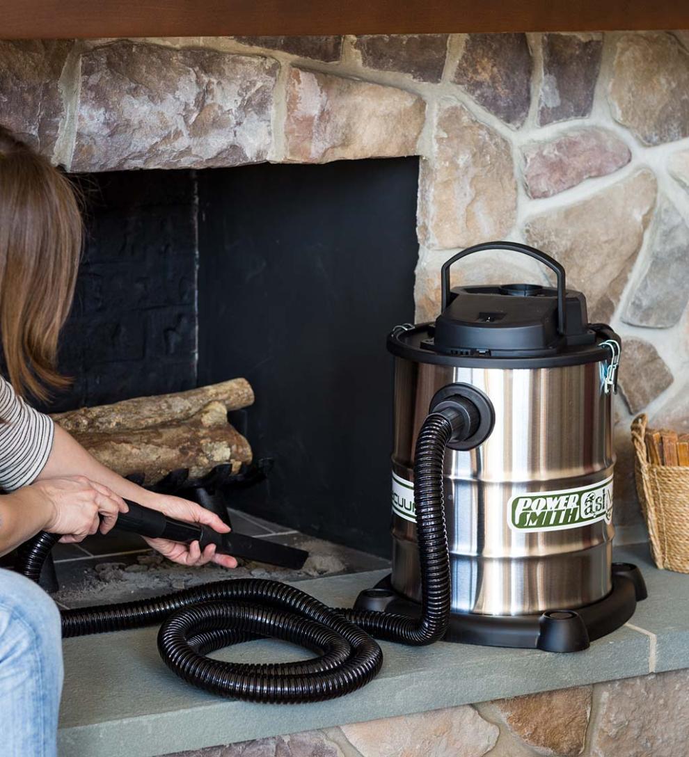 Plow & Hearth Fireplace Cleaning & Maintenance Fireplace & Hearth Heavy-Duty Fireplace Warm Ash Vacuum And Replacement Filters