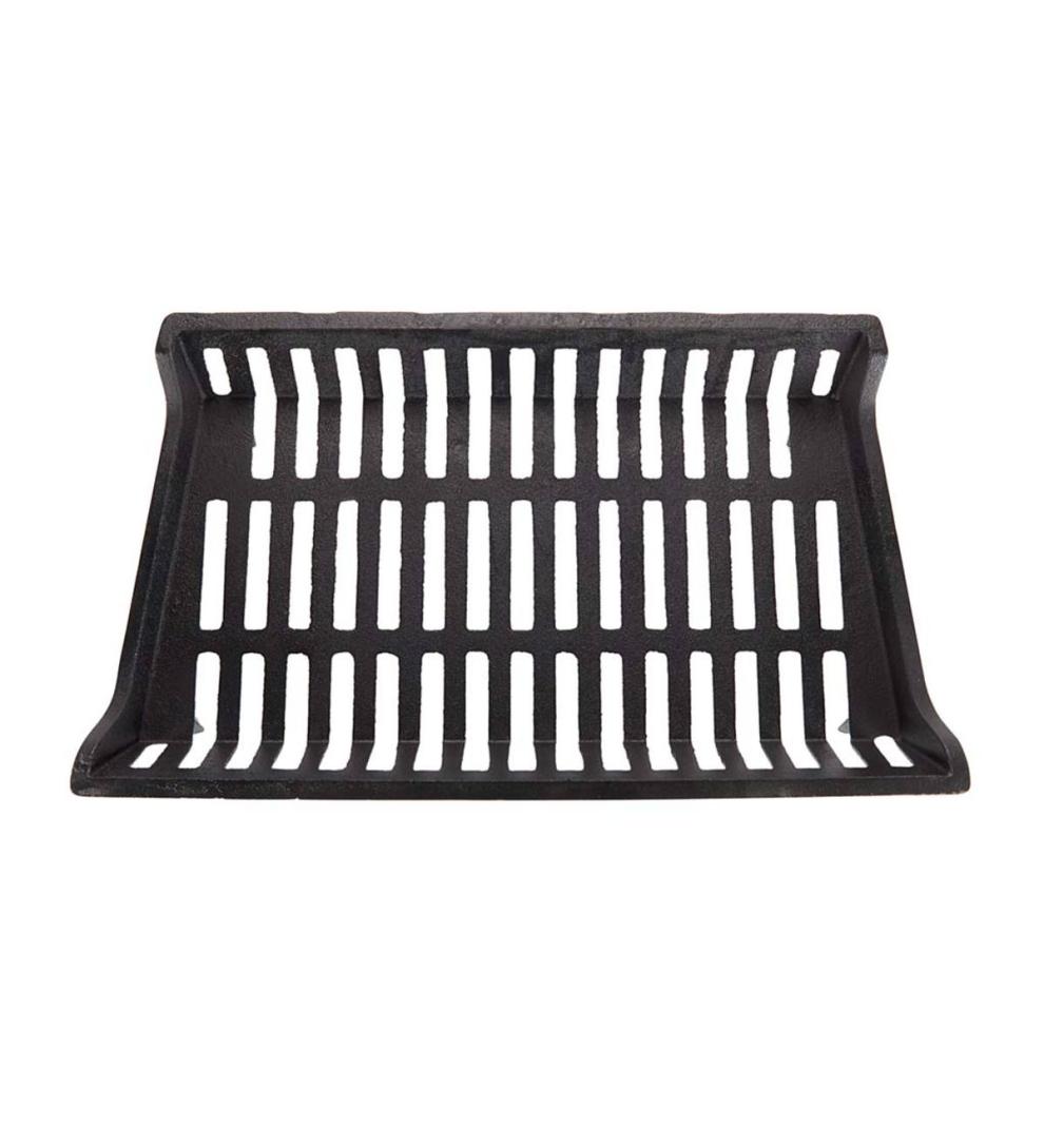 Plow & Hearth Fireplace Grates & Firebacks Fireplace & Hearth 1-Piece Cast Flat-Bottom Fireplace Grate