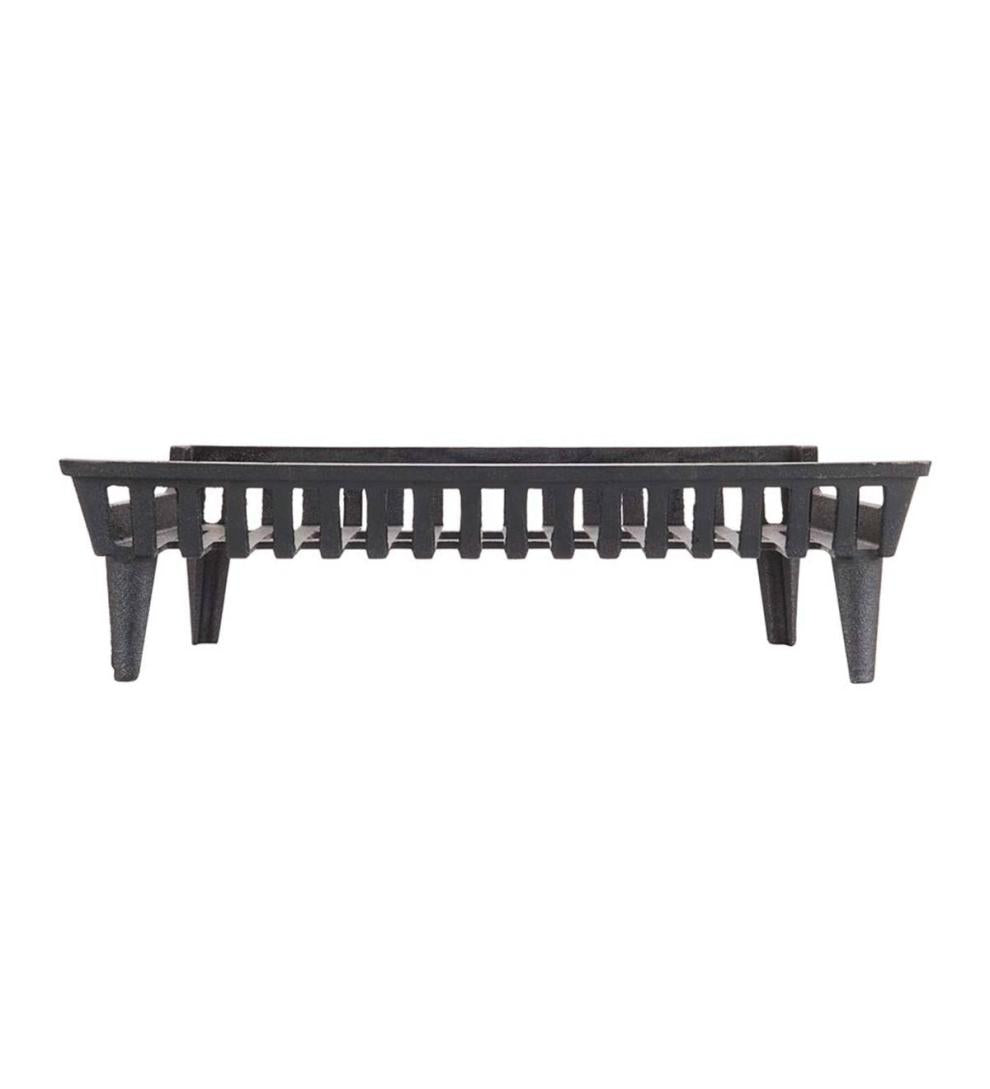 Plow & Hearth Fireplace Grates & Firebacks Fireplace & Hearth 1-Piece Cast Flat-Bottom Fireplace Grate