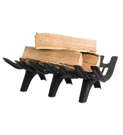 Plow & Hearth Fireplace Grates & Firebacks Fireplace & Hearth Cast Iron Deep-Bed Fireplace Grate