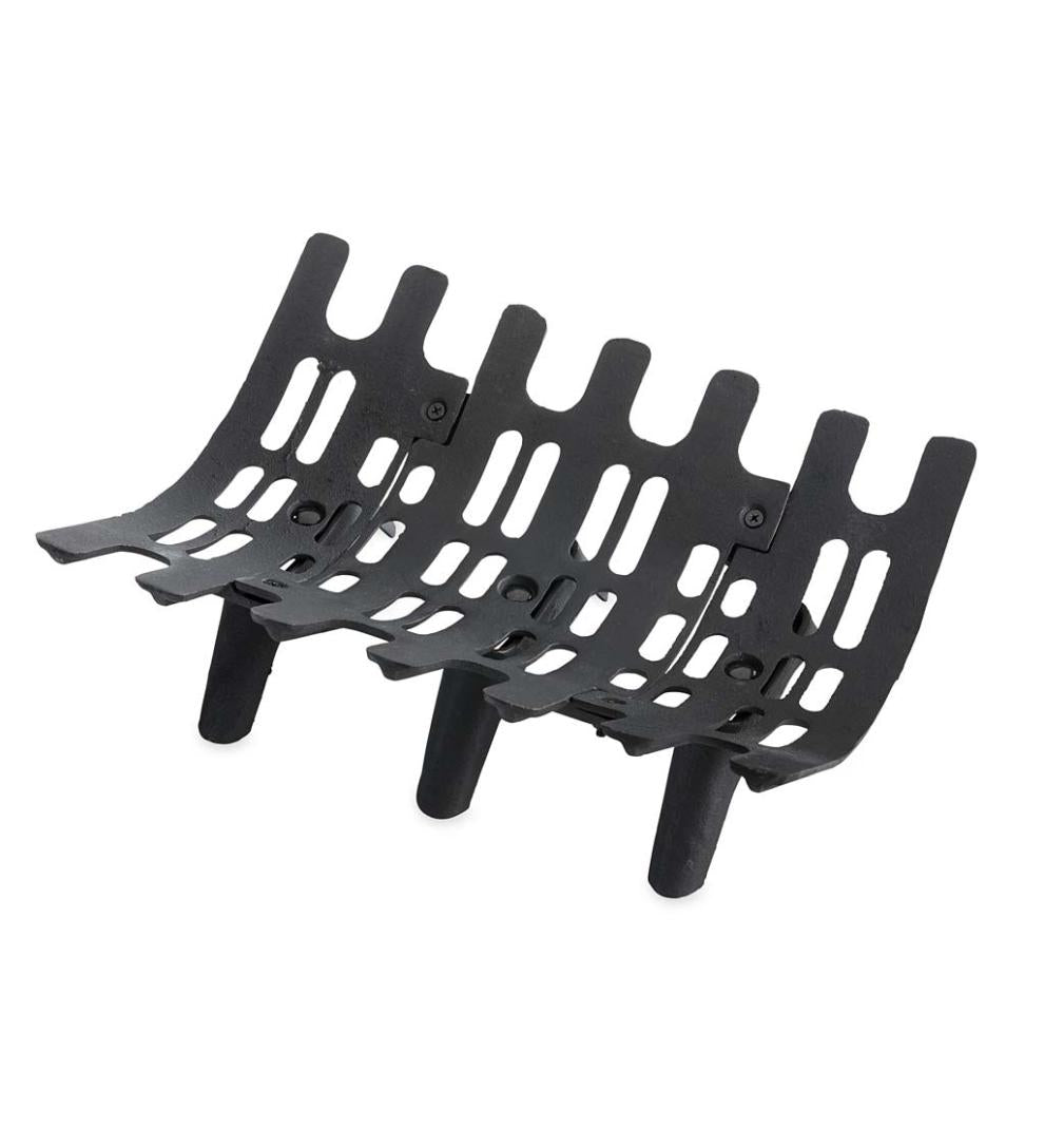 Plow & Hearth Fireplace Grates & Firebacks Fireplace & Hearth Cast Iron Deep-Bed Fireplace Grate