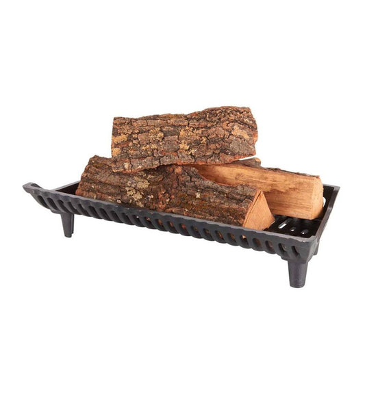 Plow & Hearth Fireplace Grates & Firebacks Fireplace & Hearth Cast Iron Franklin Self-Feeding Fireplace Grate