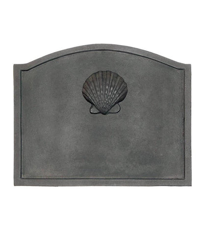Plow & Hearth Fireplace Grates & Firebacks Fireplace & Hearth Shell Cast Iron Fireplace Fireback In Matte Black Finish