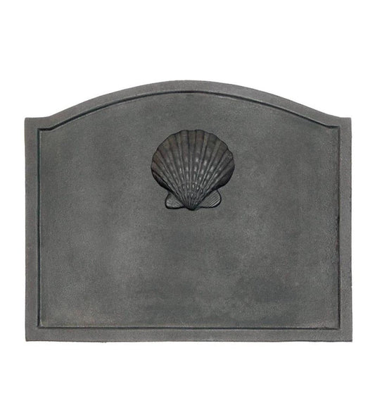 Plow & Hearth Fireplace Grates & Firebacks Fireplace & Hearth Shell Cast Iron Fireplace Fireback In Matte Black Finish