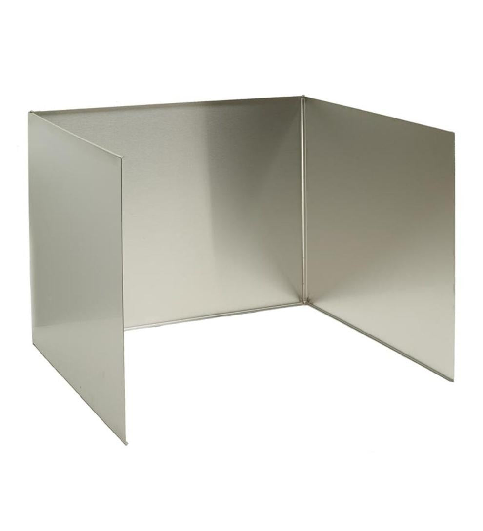 Plow & Hearth Fireplace Grates & Firebacks Fireplace & Hearth Stainless Fireplace Reflector With Full Sides