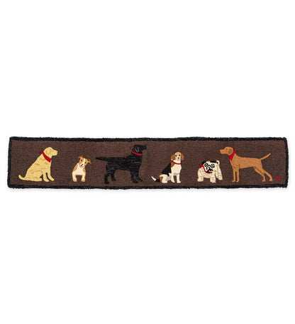 Plow & Hearth Fireplace & Mantel Décor Fireplace & Hearth All Dogs Hooked Wool Hearth Runner