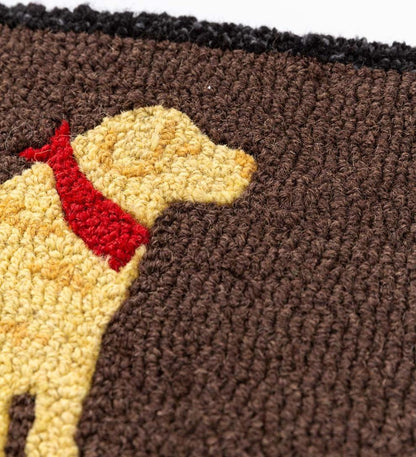 Plow & Hearth Fireplace & Mantel Décor Fireplace & Hearth All Dogs Hooked Wool Hearth Runner