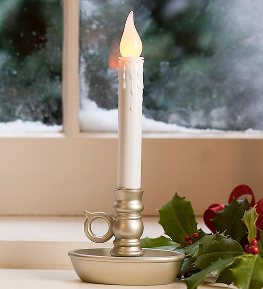Plow & Hearth Fireplace & Mantel Décor Fireplace & Hearth Battery-Operated Colonial Window Candles