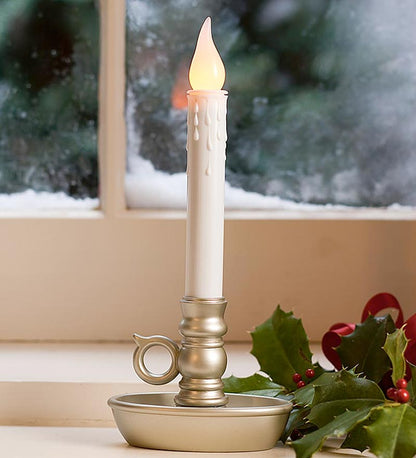 Plow & Hearth Fireplace & Mantel Décor Fireplace & Hearth Battery-Operated Colonial Window Candles