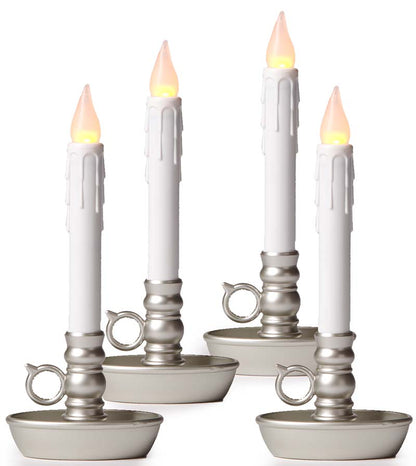 Plow & Hearth Fireplace & Mantel Décor Fireplace & Hearth Battery-Operated Colonial Window Candles