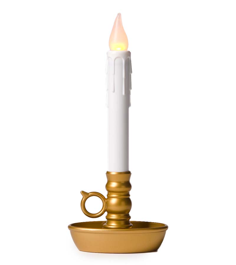 Plow & Hearth Fireplace & Mantel Décor Fireplace & Hearth Battery-Operated Colonial Window Candles