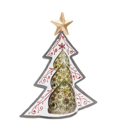 Plow & Hearth Fireplace & Mantel Décor Fireplace & Hearth Colorful Metal Patterned Christmas Trees, Set Of 3