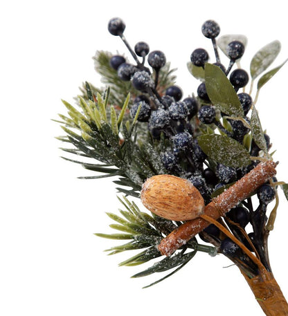 Plow & Hearth Fireplace & Mantel Décor Fireplace & Hearth Frosted Blueberry Holiday Spray Pick