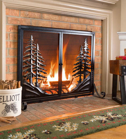 Plow & Hearth Fireplace & Mantel Décor Fireplace & Hearth Hooked Wool Pine Cone Hearth Runner