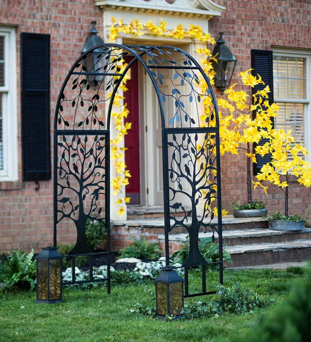 Plow & Hearth Fireplace & Mantel Décor Fireplace & Hearth Indoor/Outdoor Lighted Golden Sugar Maple Leaf Garland With 24 Lights