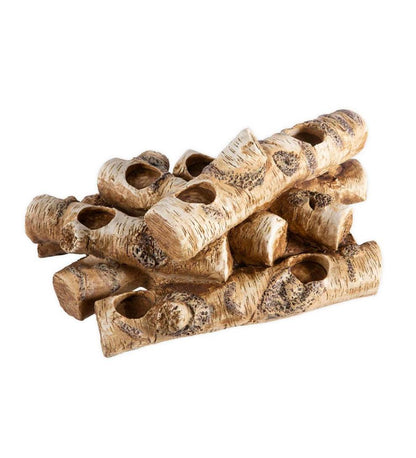 Plow & Hearth Fireplace & Mantel Décor Fireplace & Hearth Logs Hearth Candle Holder - Birch