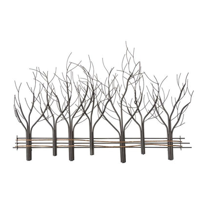 Plow & Hearth Fireplace & Mantel Décor Fireplace & Hearth Metal And Natural Vine Trees Wall Art