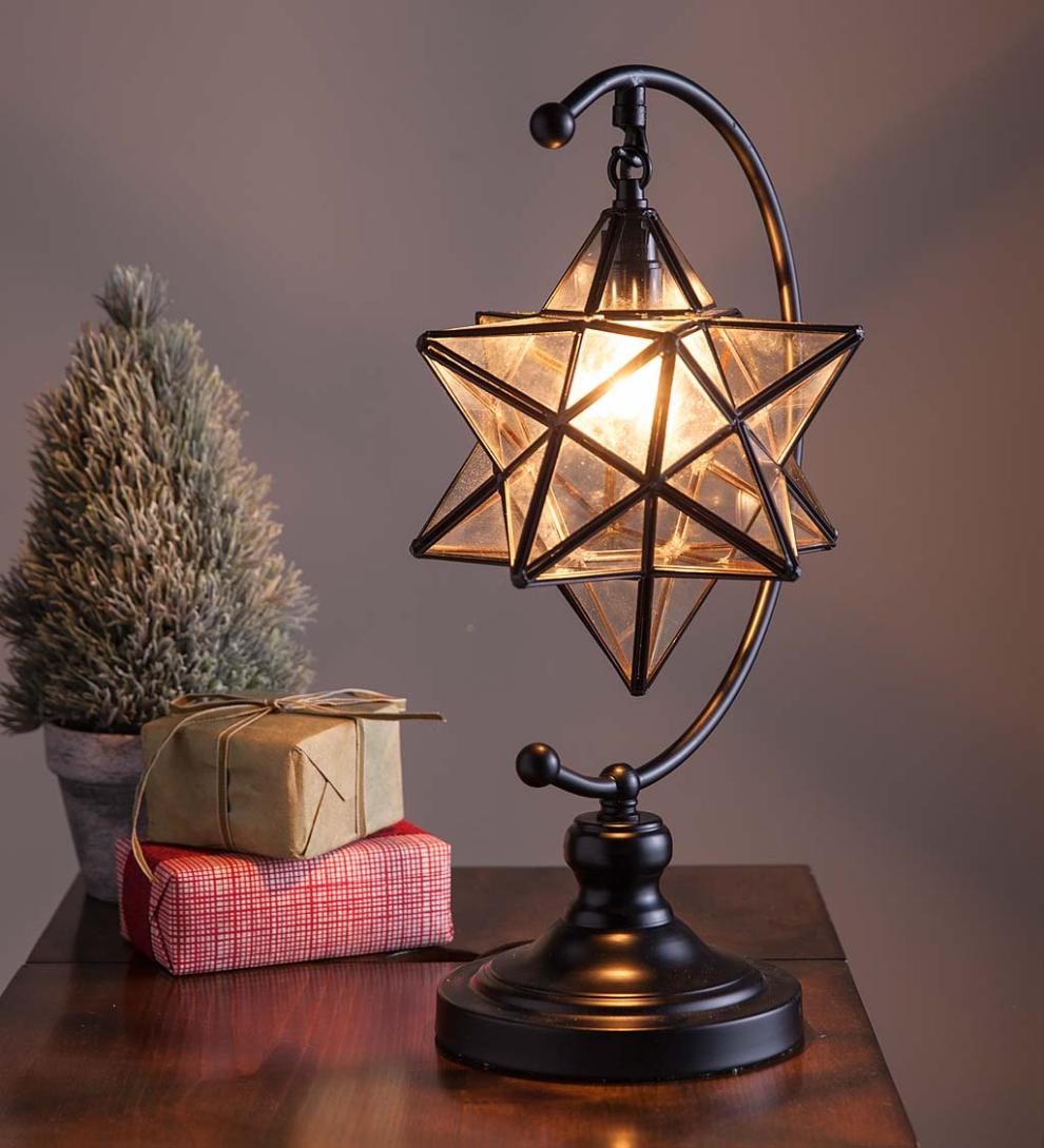 Plow & Hearth Fireplace & Mantel Décor Fireplace & Hearth Moravian Star Table Lamp