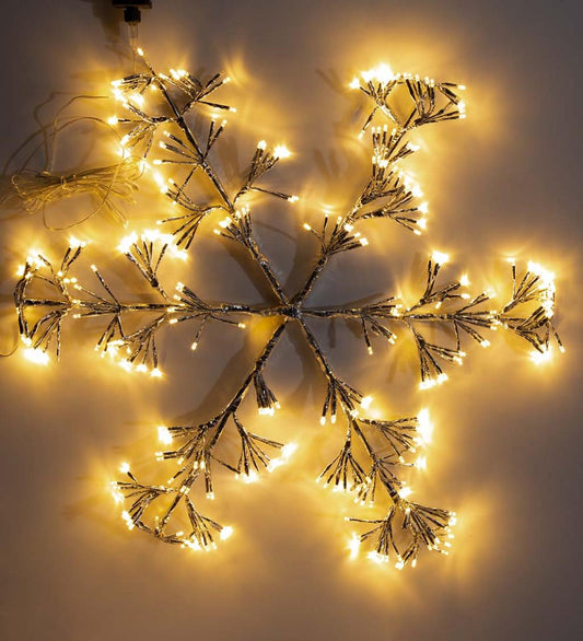 Plow & Hearth Fireplace & Mantel Décor Fireplace & Hearth Oversized Electric Lighted Snowflake Holiday Decoration