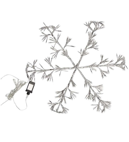 Plow & Hearth Fireplace & Mantel Décor Fireplace & Hearth Oversized Electric Lighted Snowflake Holiday Decoration