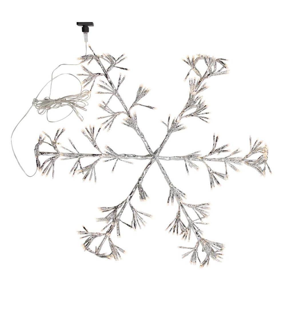 Plow & Hearth Fireplace & Mantel Décor Fireplace & Hearth Oversized Electric Lighted Snowflake Holiday Decoration