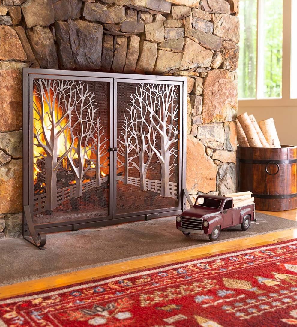 Plow & Hearth Fireplace & Mantel Décor Fireplace & Hearth Red Metal Pickup Truck With 5 Lbs. Fatwood