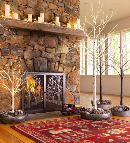 Plow & Hearth Fireplace & Mantel Décor Fireplace & Hearth Red Metal Pickup Truck With 5 Lbs. Fatwood