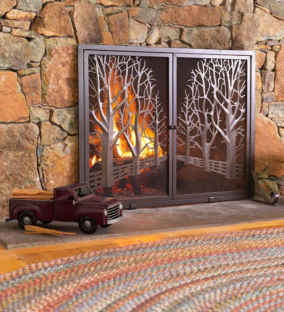 Plow & Hearth Fireplace & Mantel Décor Fireplace & Hearth Red Metal Pickup Truck With 5 Lbs. Fatwood