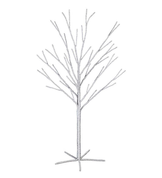 Plow & Hearth Fireplace & Mantel Décor Fireplace & Hearth Silver Holiday Tree