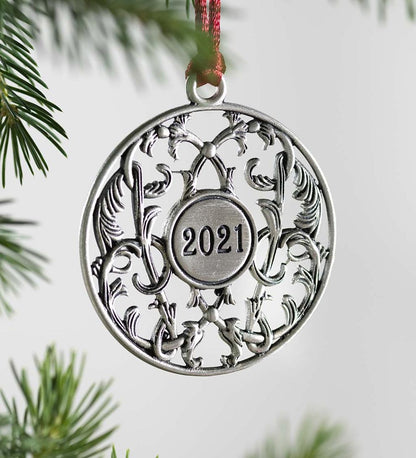 Plow & Hearth Fireplace & Mantel Décor Fireplace & Hearth Solid Pewter Christmas Tree Ornament - 2021
