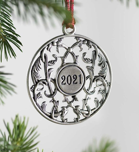 Plow & Hearth Fireplace & Mantel Décor Fireplace & Hearth Solid Pewter Christmas Tree Ornament - 2021