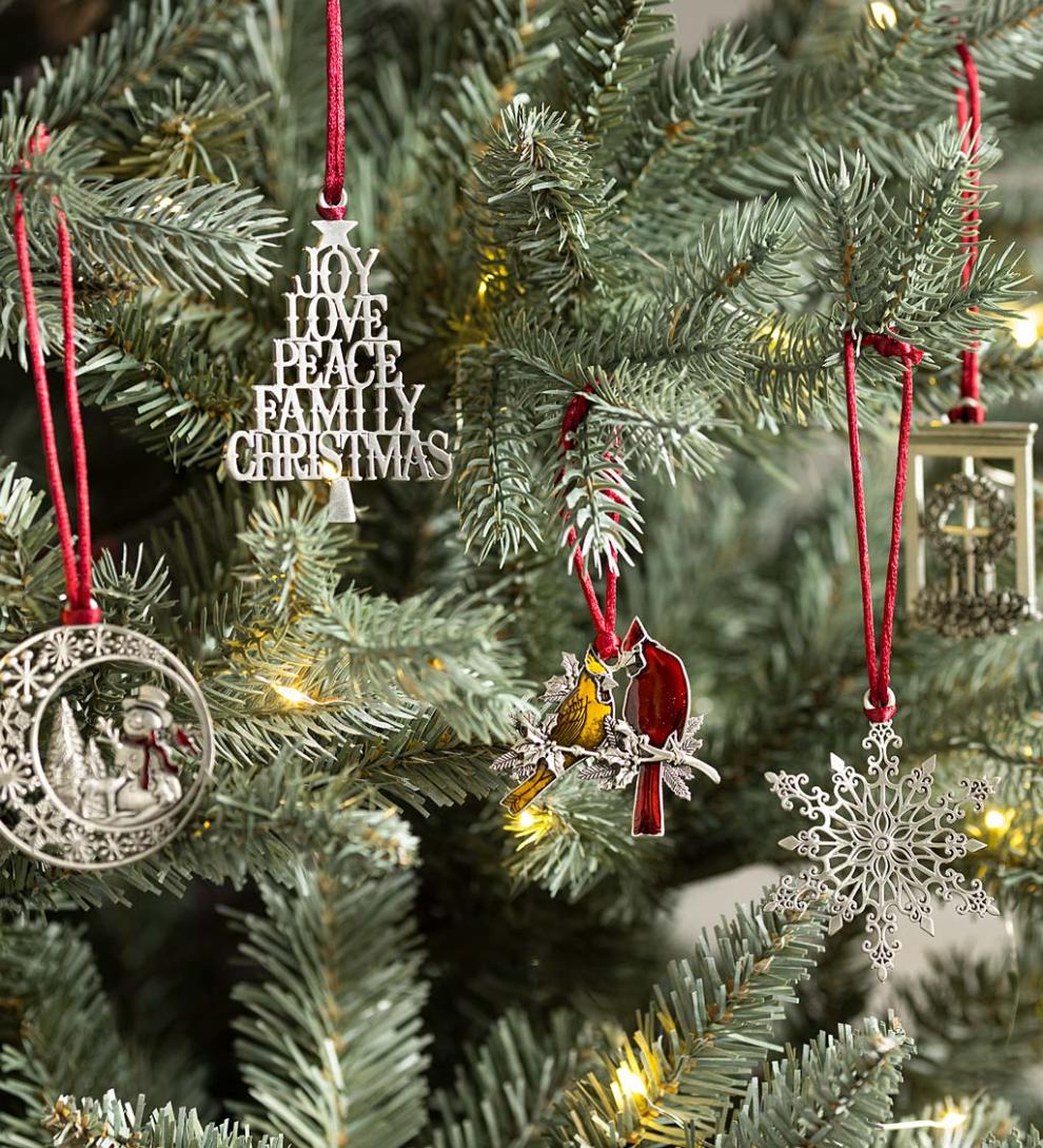 Plow & Hearth Fireplace & Mantel Décor Fireplace & Hearth Solid Pewter Christmas Tree Ornament - 2021