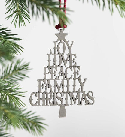 Plow & Hearth Fireplace & Mantel Décor Fireplace & Hearth Solid Pewter Christmas Tree Ornament - 2021