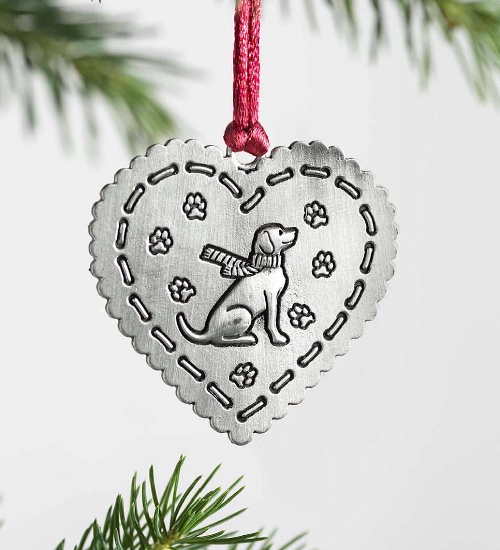 Plow & Hearth Fireplace & Mantel Décor Fireplace & Hearth Solid Pewter Christmas Tree Ornament - 2021