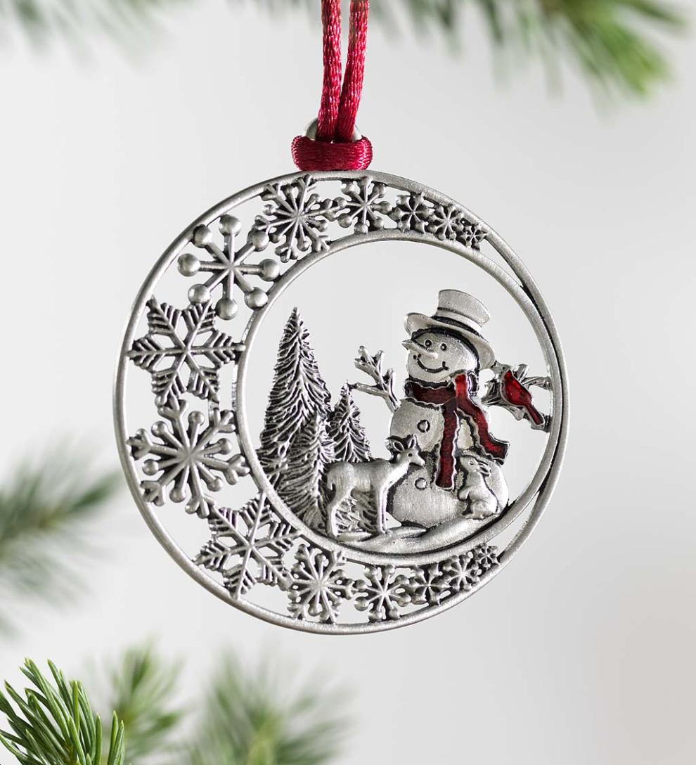 Plow & Hearth Fireplace & Mantel Décor Fireplace & Hearth Solid Pewter Christmas Tree Ornament - 2021
