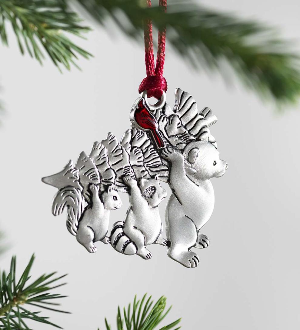 Plow & Hearth Fireplace & Mantel Décor Fireplace & Hearth Solid Pewter Christmas Tree Ornament - 2021