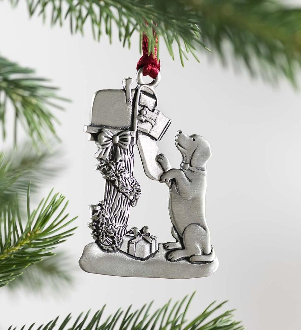 Plow & Hearth Fireplace & Mantel Décor Fireplace & Hearth Solid Pewter Christmas Tree Ornament - 2021