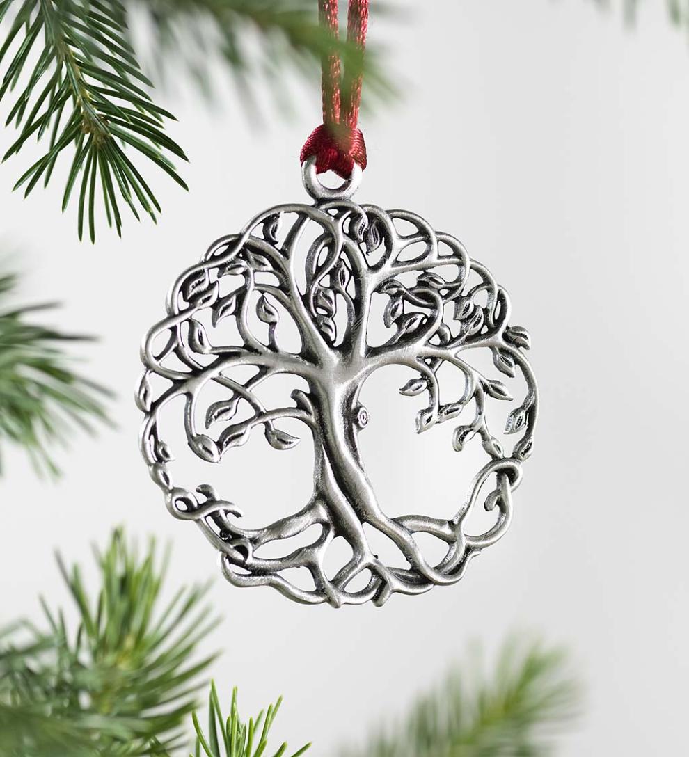 Plow & Hearth Fireplace & Mantel Décor Fireplace & Hearth Solid Pewter Christmas Tree Ornament - 2021
