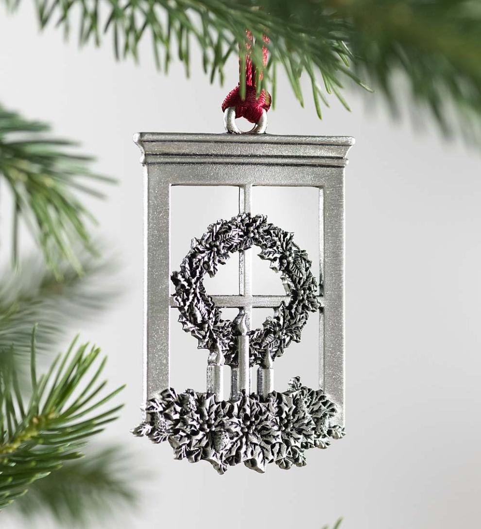 Plow & Hearth Fireplace & Mantel Décor Fireplace & Hearth Solid Pewter Christmas Tree Ornament - 2021