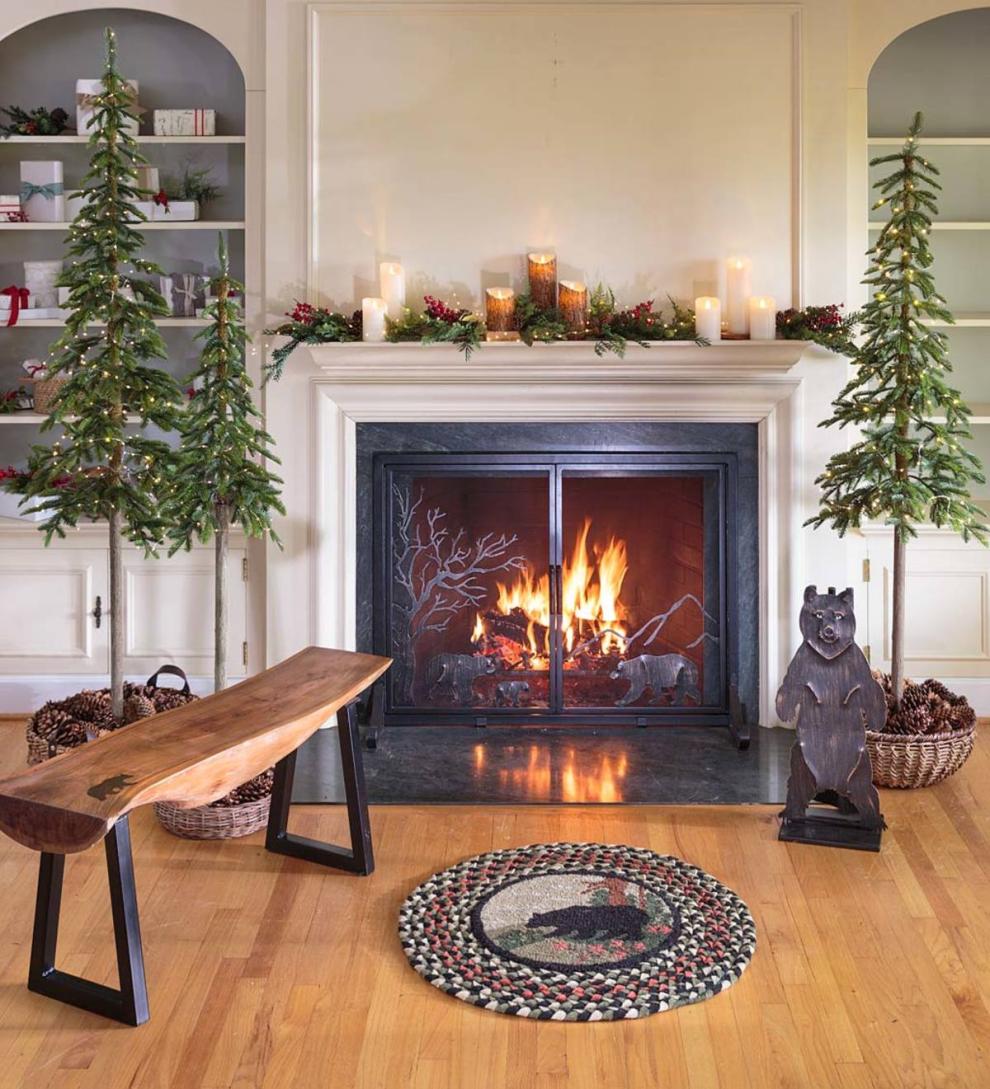 Plow & Hearth Fireplace & Mantel Décor Fireplace & Hearth Woodland Flameless Led Candles With Timer, Set Of 3