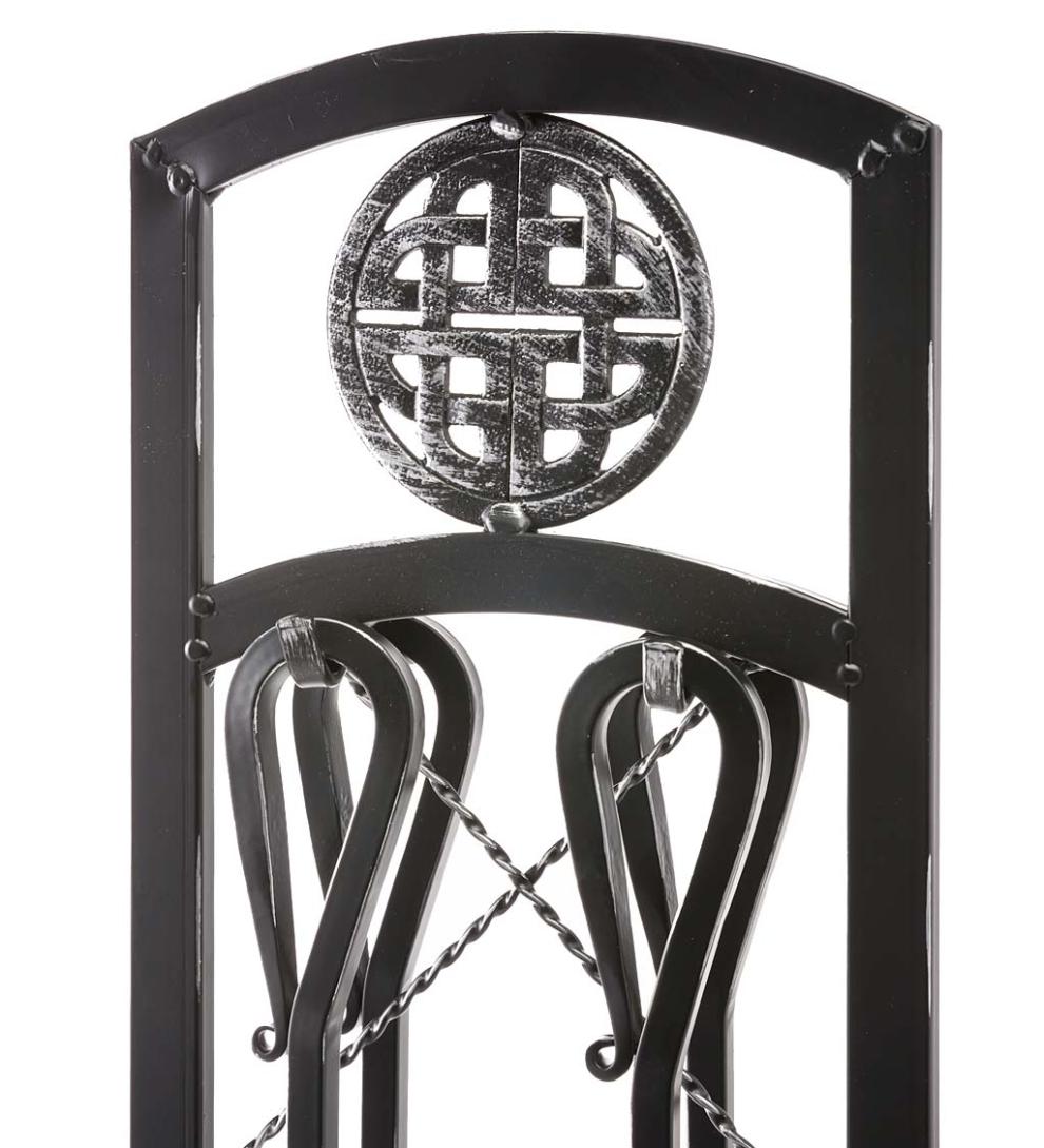 Plow & Hearth Fireplace Screens With Doors Fireplace & Hearth 2-Door Celtic Knot Flat Steel Fire Screens And Accessories