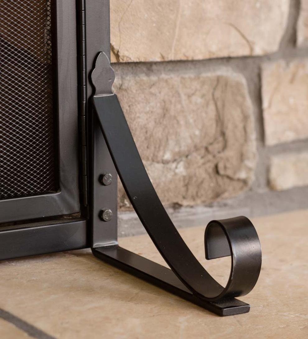 Plow & Hearth Fireplace Screens With Doors Fireplace & Hearth Arched Top Flat Guard Fireplace Screen With Doors