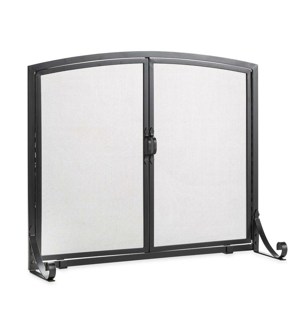 Plow & Hearth Fireplace Screens With Doors Fireplace & Hearth Arched Top Flat Guard Fireplace Screen With Doors