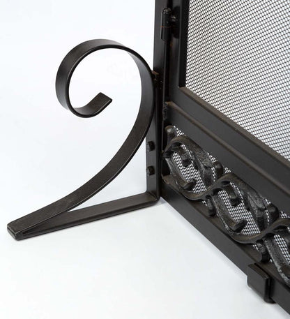 Plow & Hearth Fireplace Screens With Doors Fireplace & Hearth Cast Iron Scrollwork Fire Screen With Doors