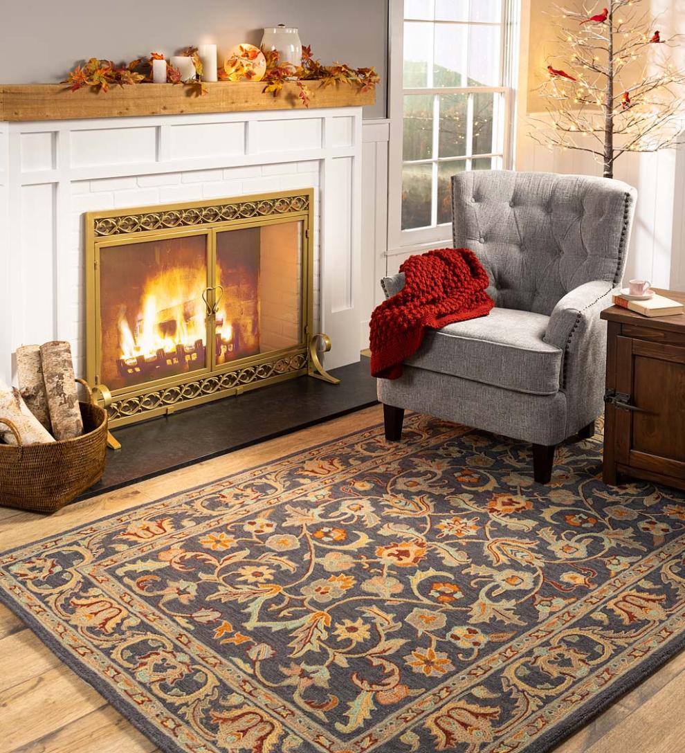 Plow & Hearth Fireplace Screens With Doors Fireplace & Hearth Cast Iron Scrollwork Fire Screen With Doors