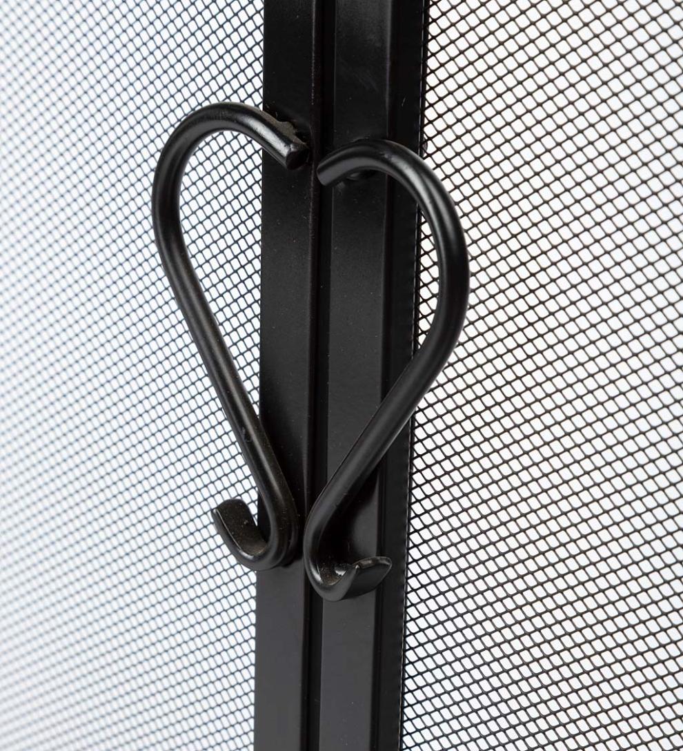 Plow & Hearth Fireplace Screens With Doors Fireplace & Hearth Cast Iron Scrollwork Fire Screen With Doors