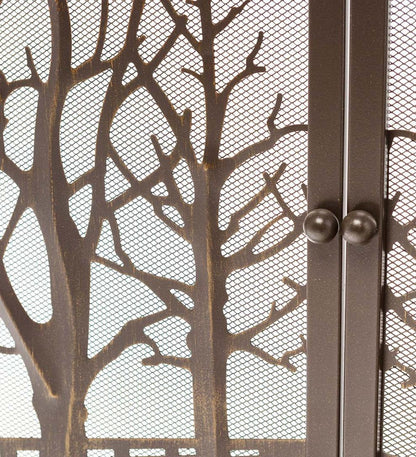Plow & Hearth Fireplace Screens With Doors Fireplace & Hearth Country Road Tree Line Fireplace Screen With Doors