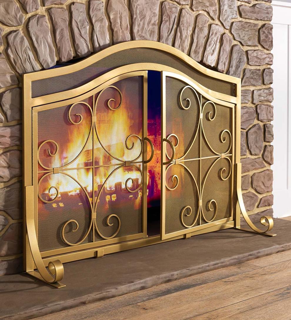 Plow & Hearth Fireplace Screens With Doors Fireplace & Hearth Crest Fireplace Screen With Doors