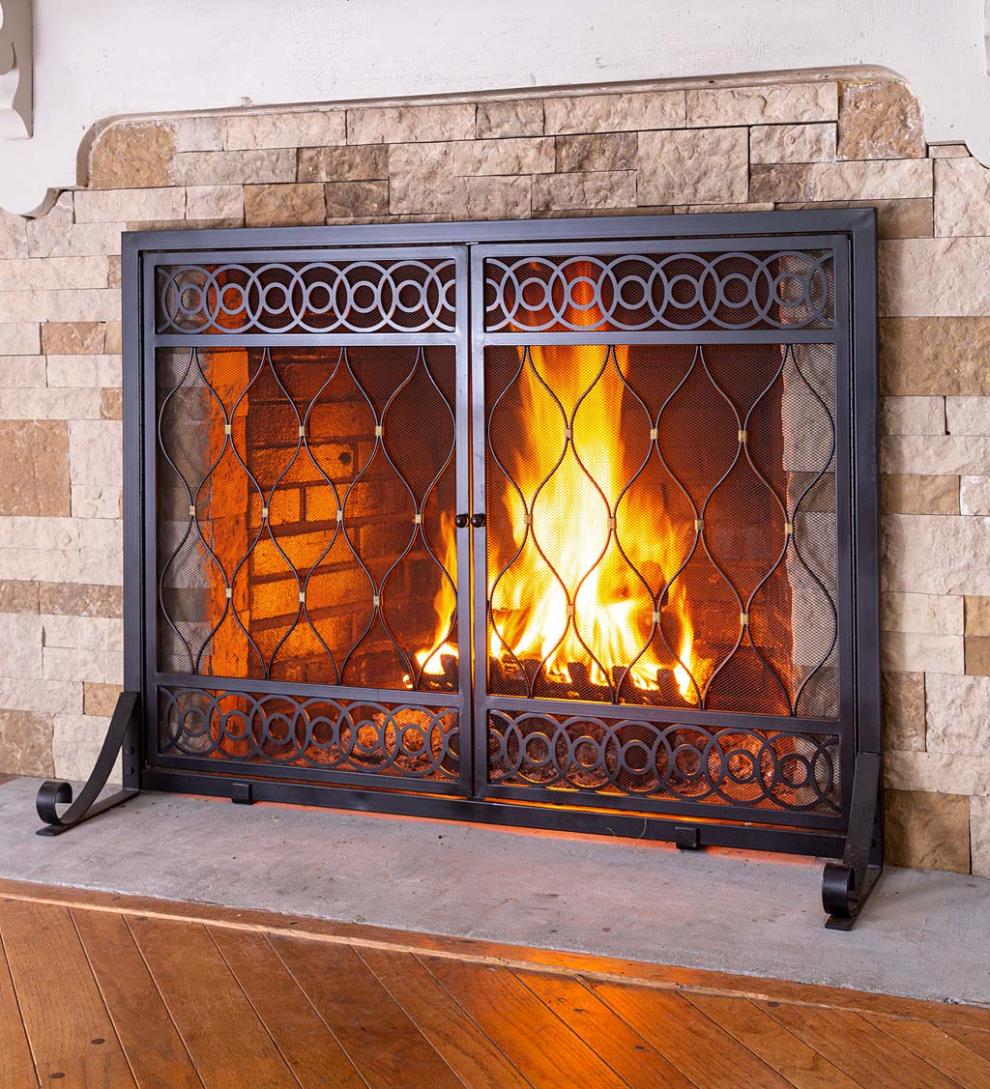 Plow & Hearth Fireplace Screens With Doors Fireplace & Hearth East Bay Fireplace Screen With Doors
